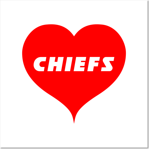 Chiefs Love Wall Art by FootballBum